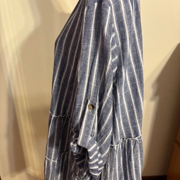 CLUB Z COLLECTION Gray/White (100% Cotton) top - 3x - Picture 10 of 13